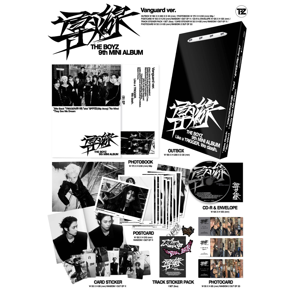 THE BOYZ - TRIGGER 導火線 (Standard Ver.) 9th Mini Album