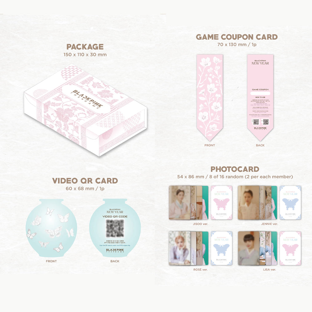 BLACKPINK - The Game Coupon Card Collection (Blackpink's New Year Greeting)