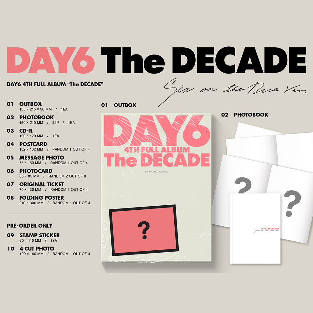 DAY6 - The Decade (Standard Ver.) 4th Full Album