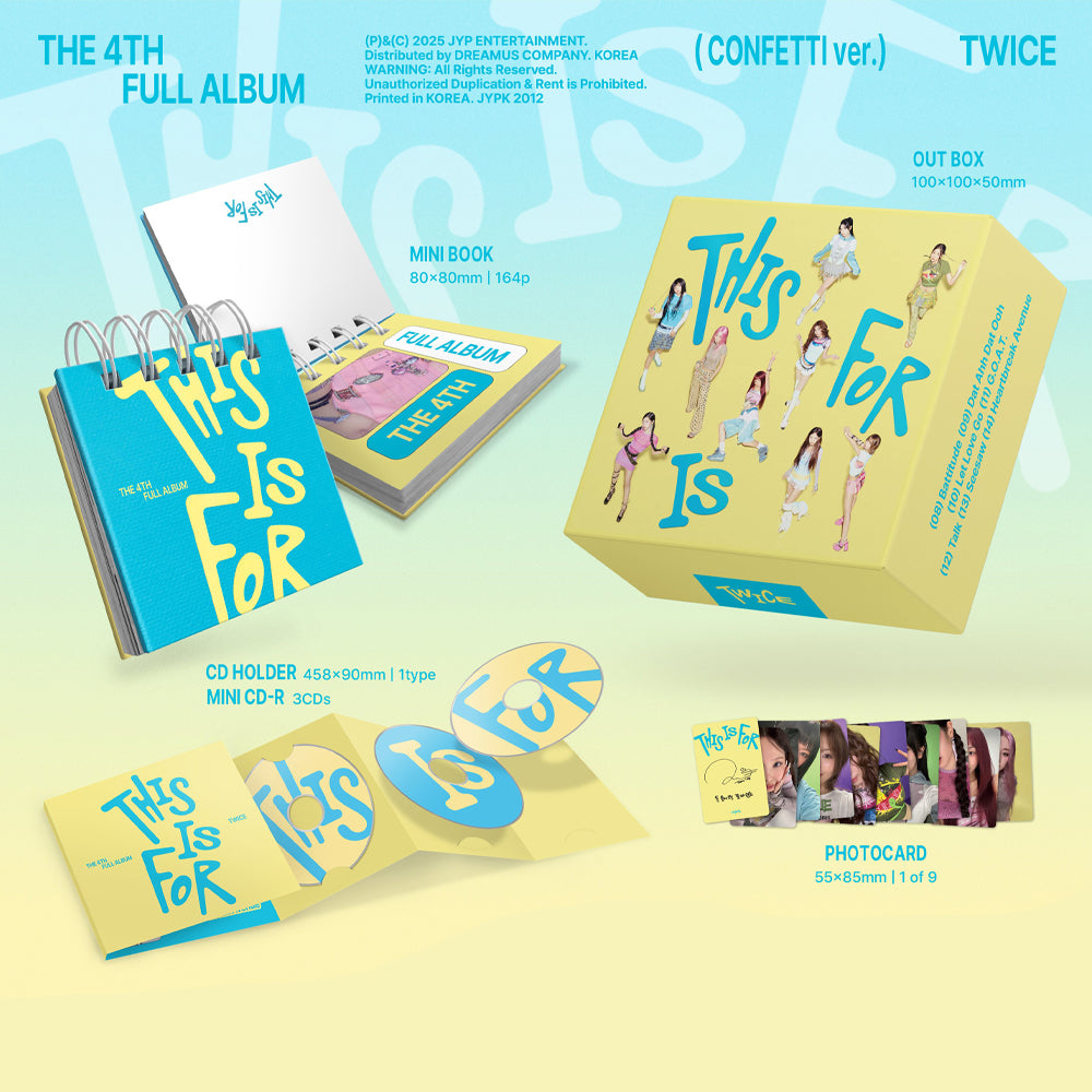TWICE - This is For (Confetti Ver.) The 4th Album