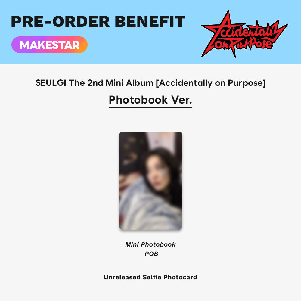 SEULGI - Accidentally On Purpose (Mini Photobook Version) 2nd Mini Album