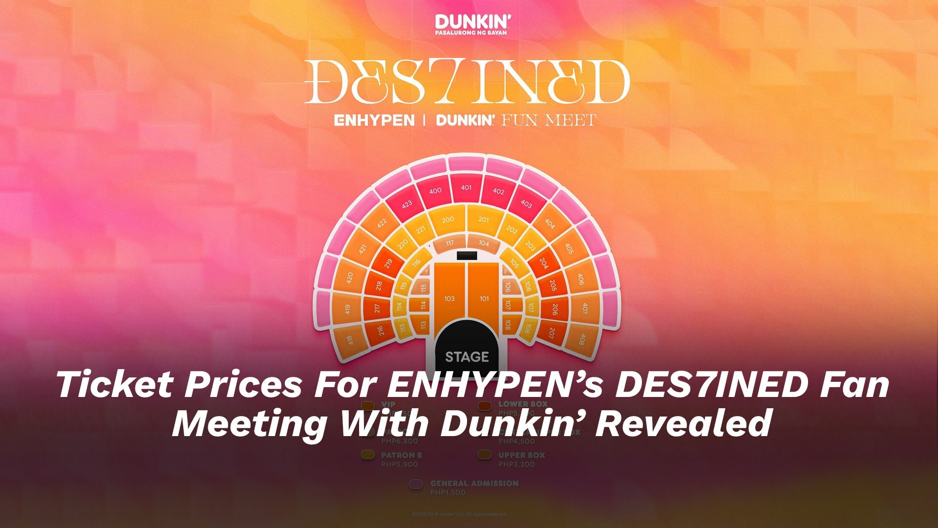 Ticket Prices For ENHYPEN’s DES7INED Fan Meeting with Dunkin’ Revealed