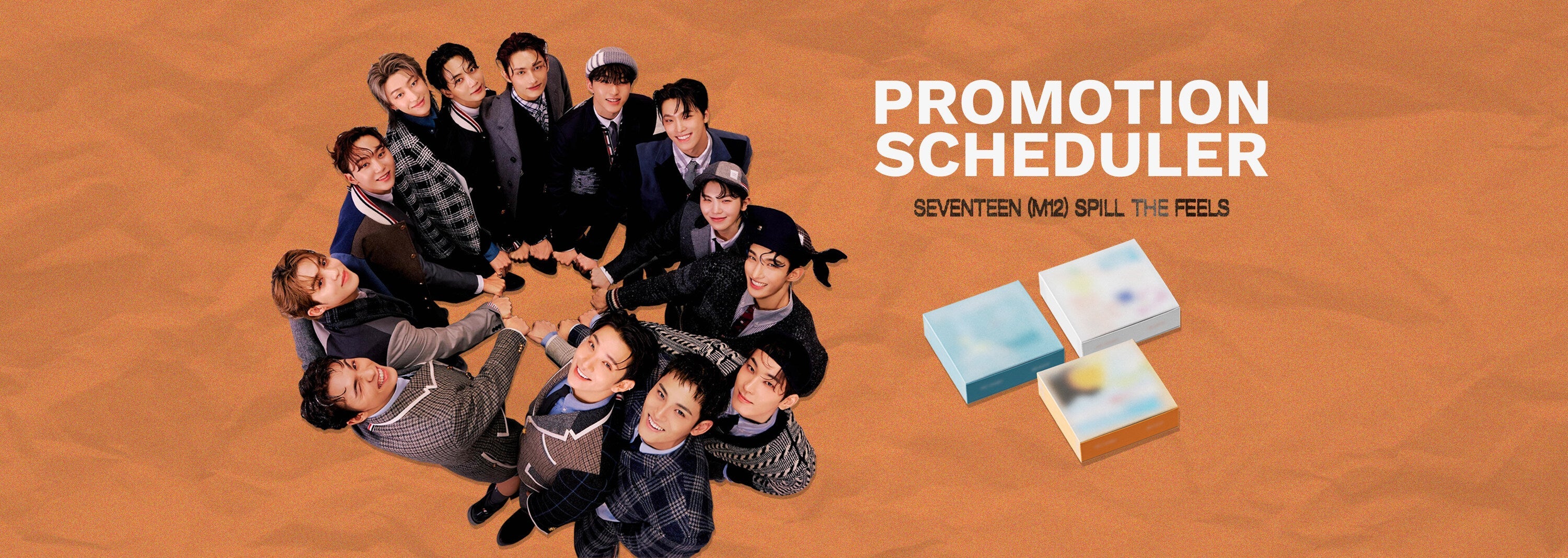 SEVENTEEN's "SPILL THE FEELS" Promotional Schedule Calendar