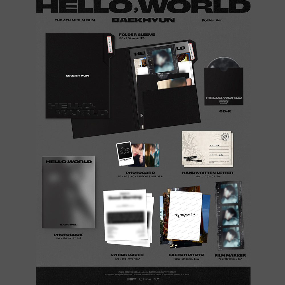 BAEKHYUN - Hello, World (Folder Ver.) 4th Mini Album