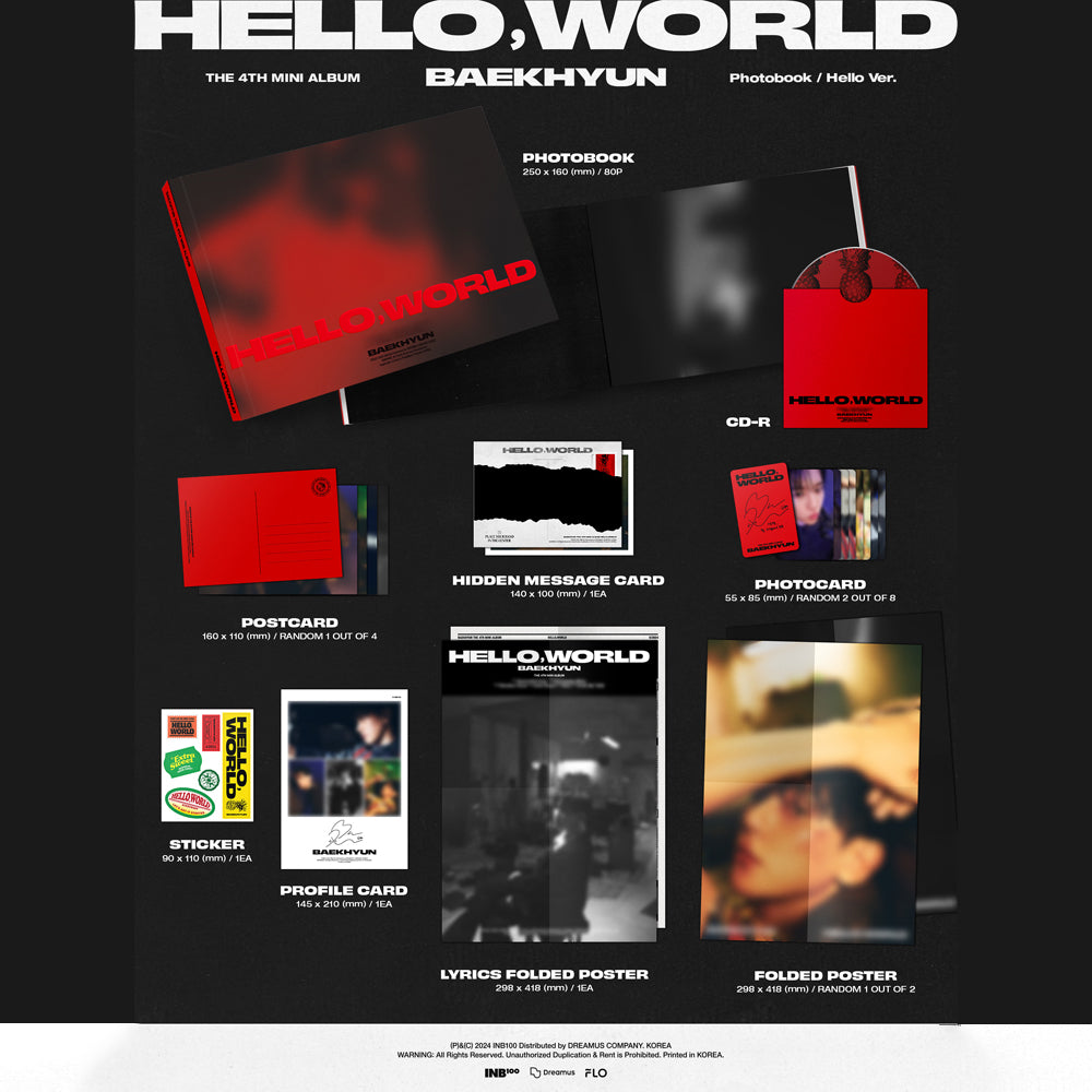 BAEKHYUN - Hello, World (Photobook Ver.) 4th Mini Album