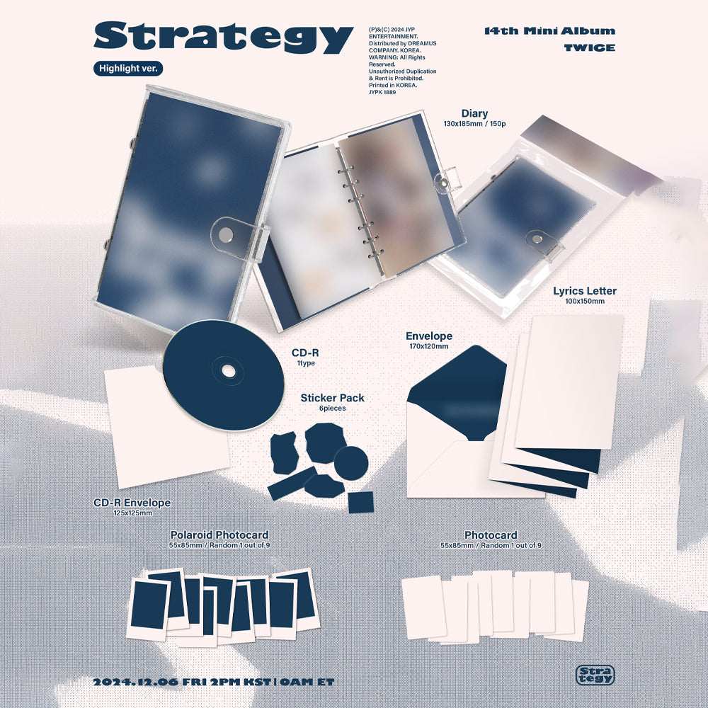 [PRE-ORDER] TWICE - STRATEGY (Highlight Ver.) 14th Mini Album