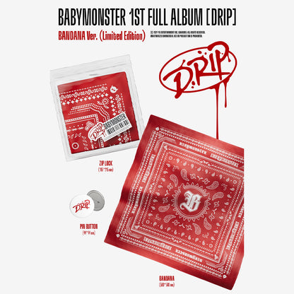 [PRE-ORDER] BABYMONSTER - DRIP (Bandana Ver.)(Limited Edition) 1st Full Album