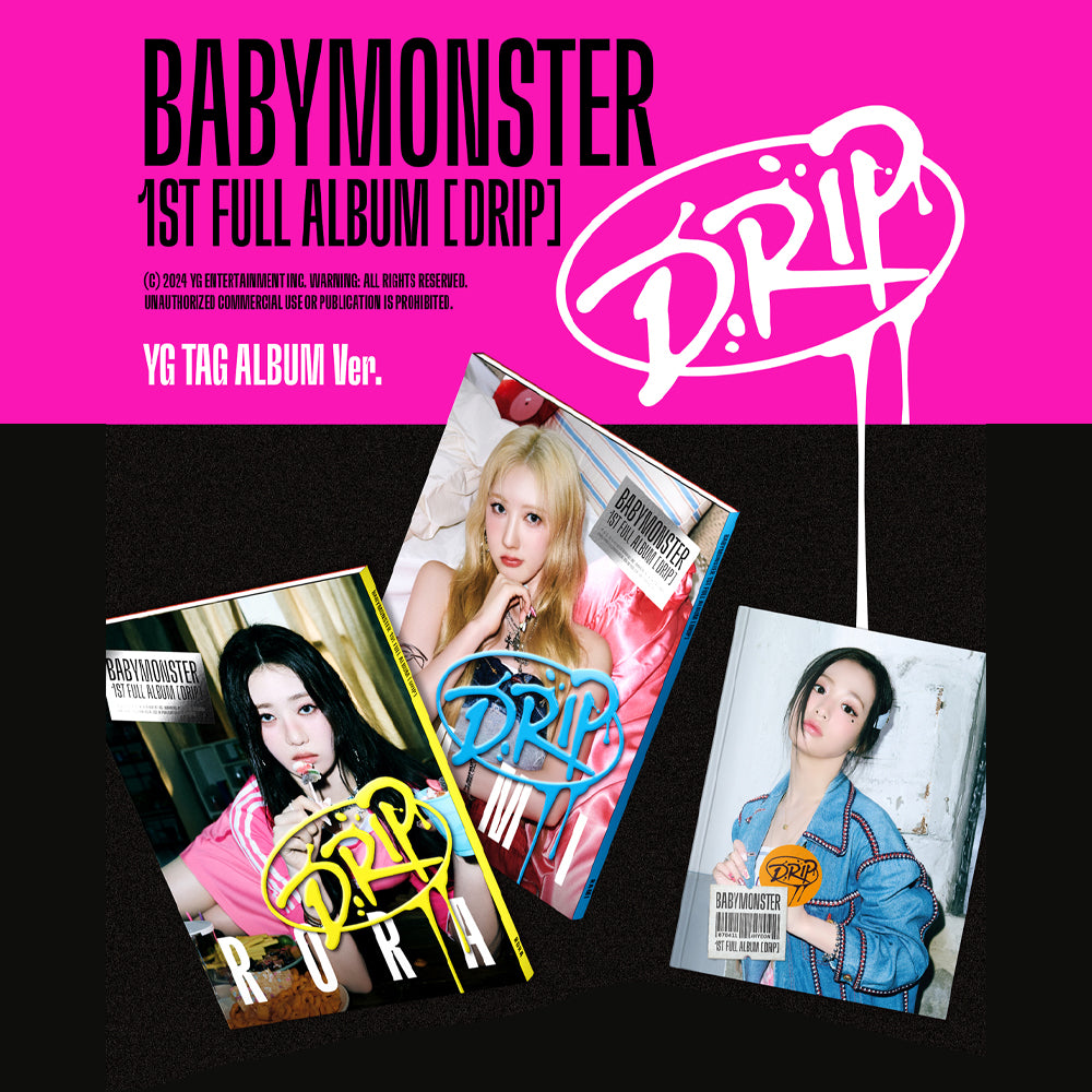 [PRE-ORDER] BABYMONSTER - DRIP (YG Tag Ver.) 1st Full Album