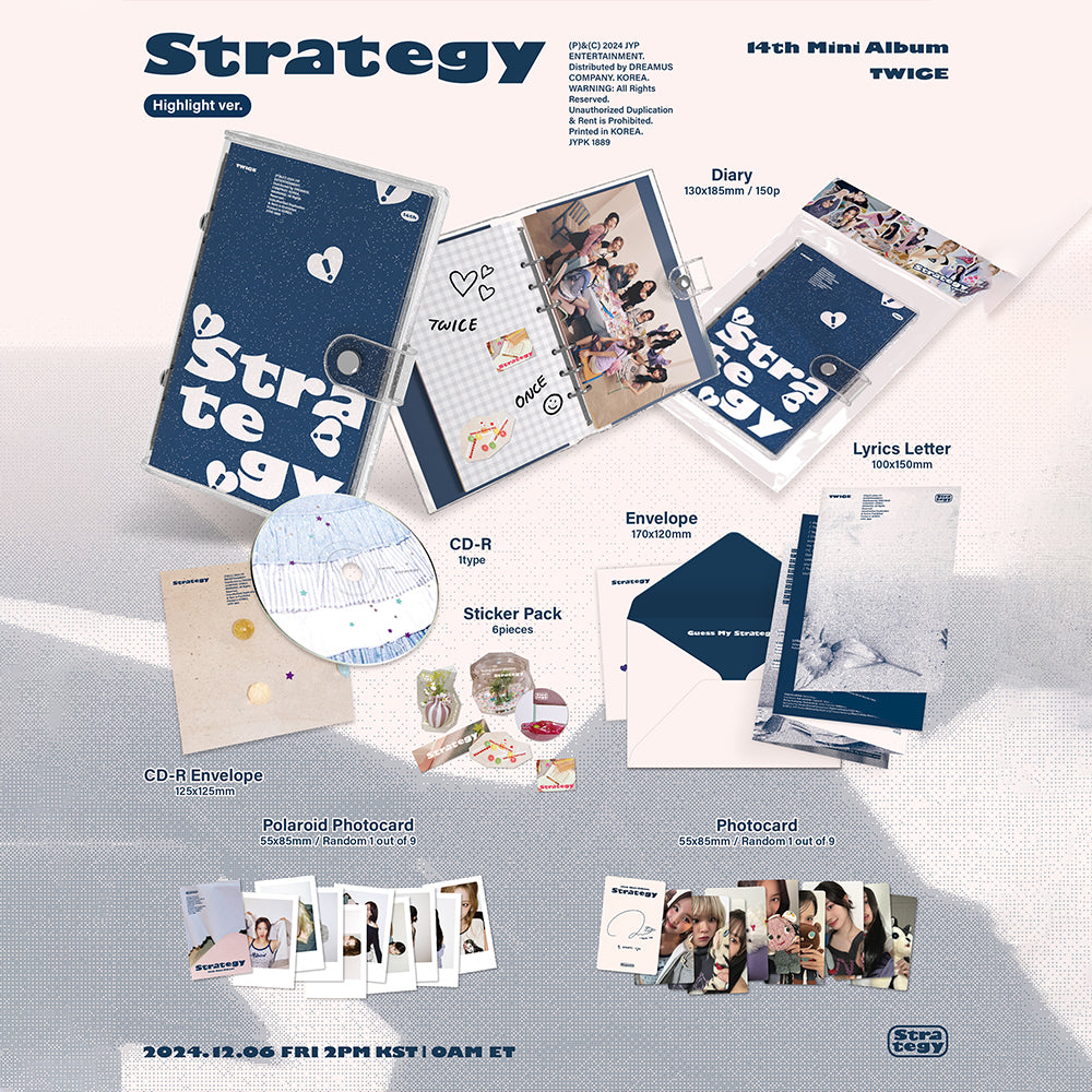 [PRE-ORDER] TWICE - Strategy (Highlight Ver.) 14th Mini Album