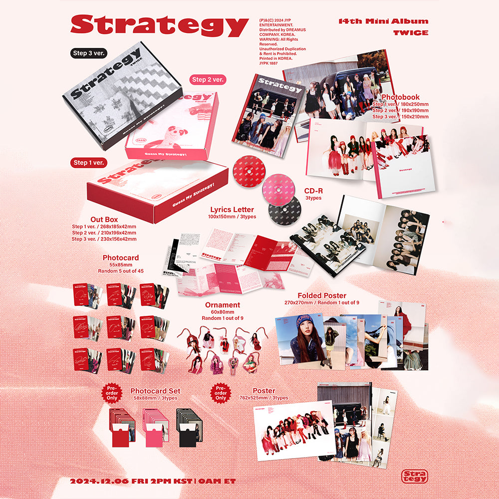 [PRE-ORDER] TWICE - Strategy (Standard Ver.) 14th Mini Album