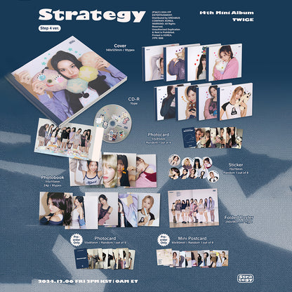 [PRE-ORDER] TWICE - Strategy (Step 4 Ver.) 14th Mini Album