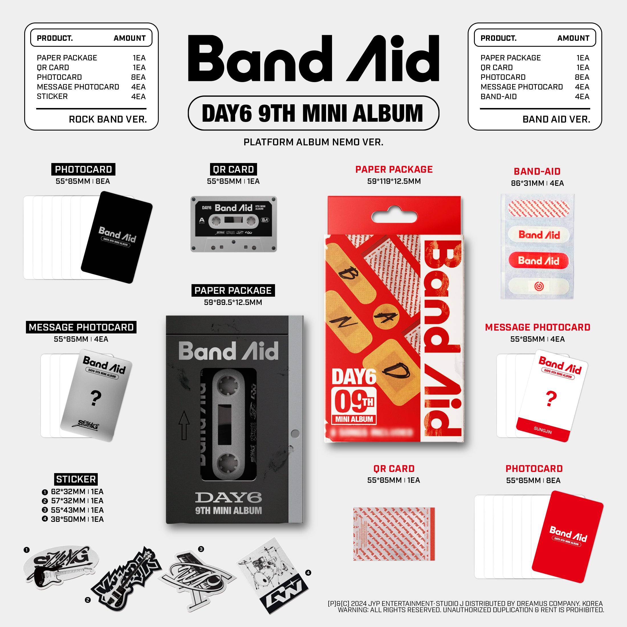 DAY6 - Band Aid (Platform Ver.) 9th Mini Album