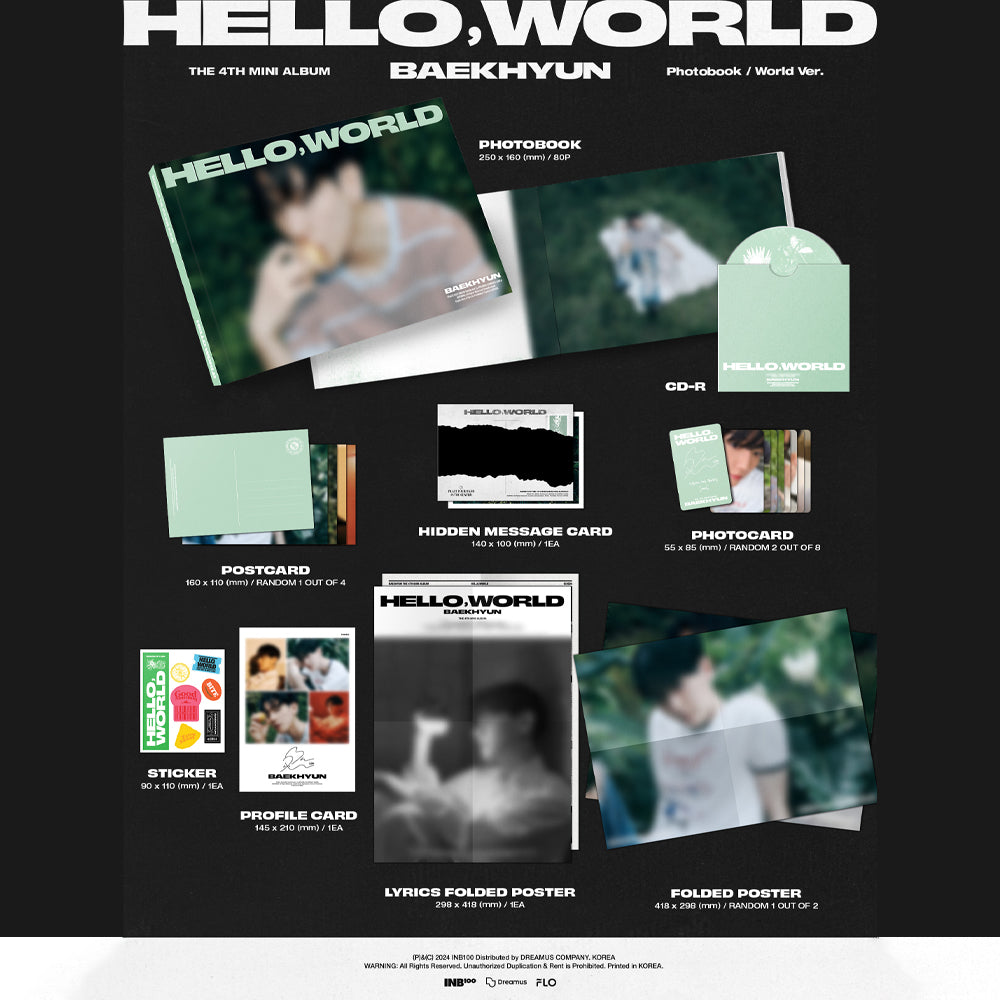 BAEKHYUN - Hello, World (Photobook Ver.) 4th Mini Album