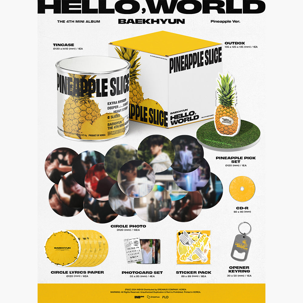 BAEKHYUN - Hello, World (Pineapple Ver.) 4th Mini Album