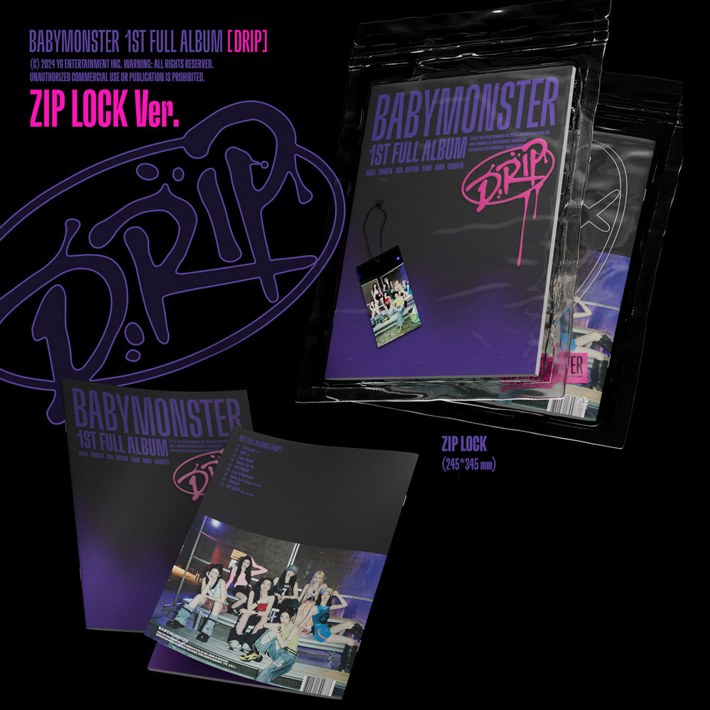 [PRE-ORDER] BABYMONSTER - DRIP (Zip Lock Ver.) with Makestar POB