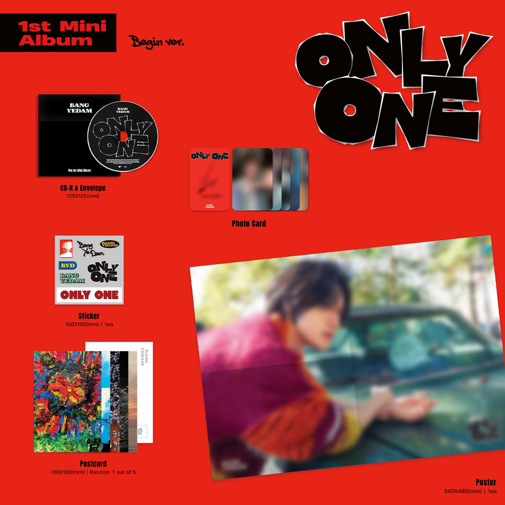 BANG YEDAM - Only One (1st Mini Album) – CNA K-Pop
