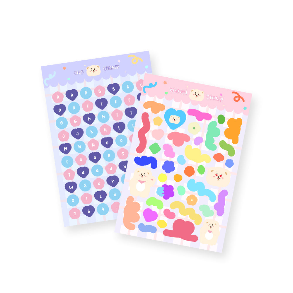 CNA Bearpeu Deco Sticker Sheet