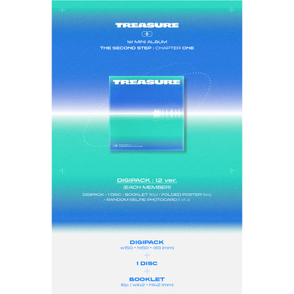 TREASURE - The Second Step : Chapter One (Digipack Version) 1st Mini Album