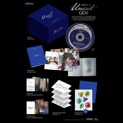 [PRE-ORDER] KiiiKiii - UNCUT GEM 1st Mini Album (GEM Version)