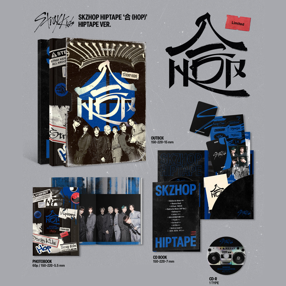 [PRE-ORDER] STRAY KIDS - 合 HOP (Hiptape Ver. - Limited Ver.) SKZHop Hiptape