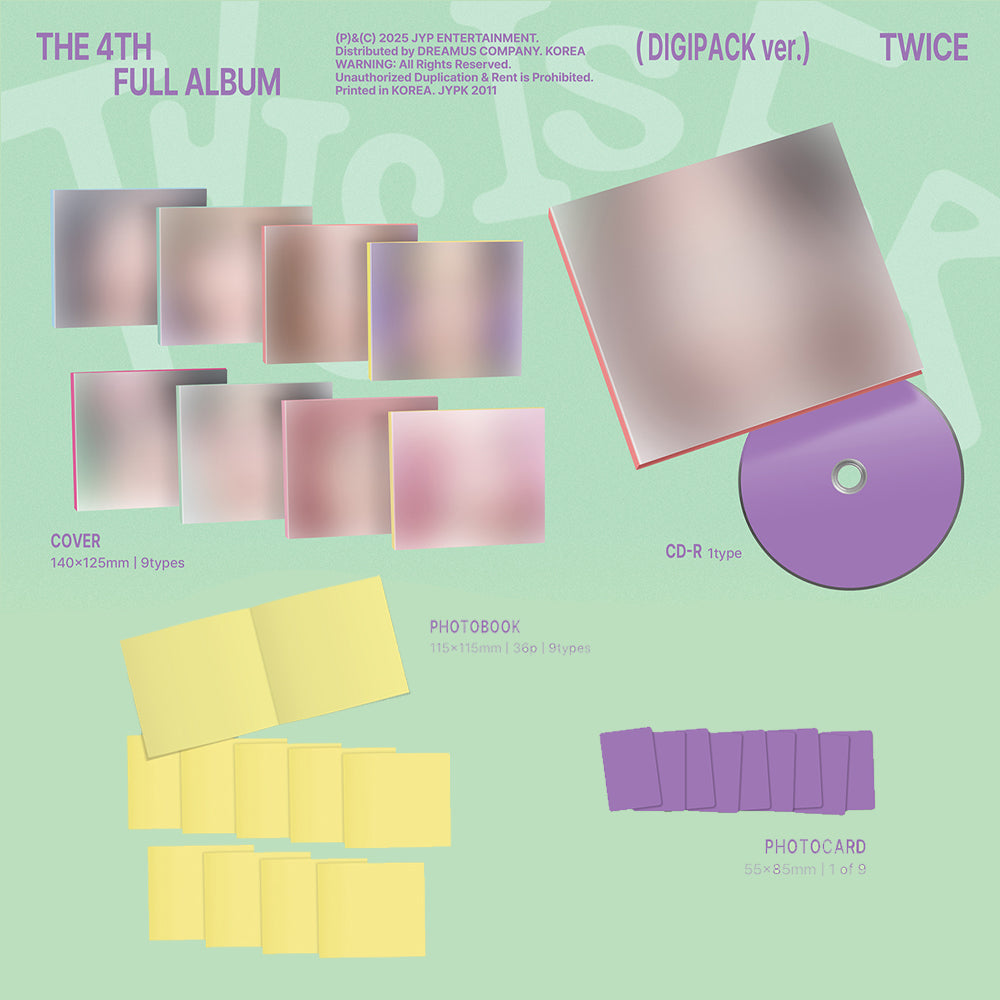 TWICE - This is For (Digipack Ver.) The 4th Album