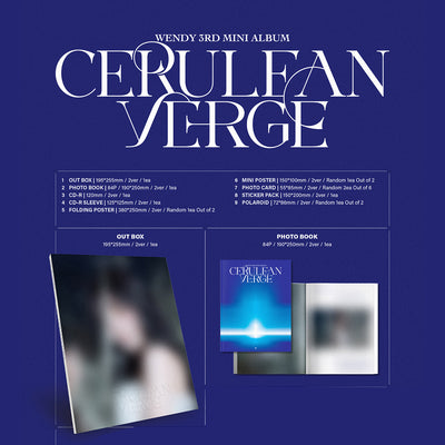 WENDY - Cerulean Verge (Photobook Ver.) 3rd Mini Album