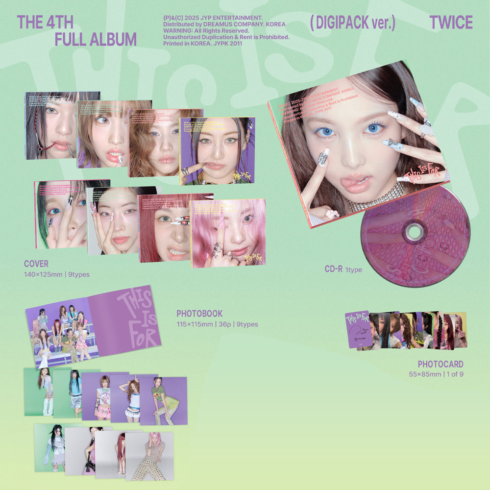 TWICE〜musicKorea特典 コンプ デジパック　THIS IS FOR Qoo10] JYP Entertainment TWICE THIS IS FOR MU