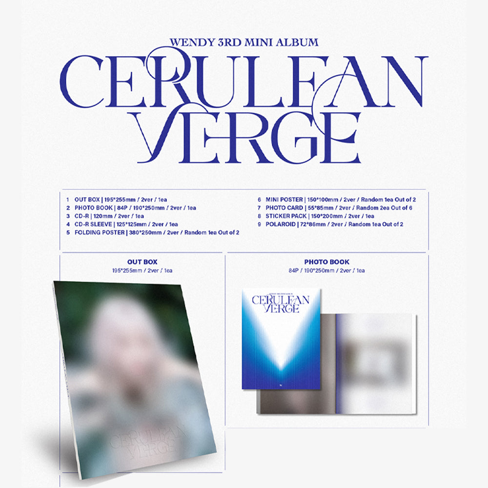 WENDY - Cerulean Verge (Photobook Ver.) 3rd Mini Album