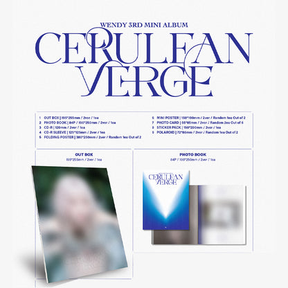 WENDY - Cerulean Verge (Photobook Ver.) 3rd Mini Album