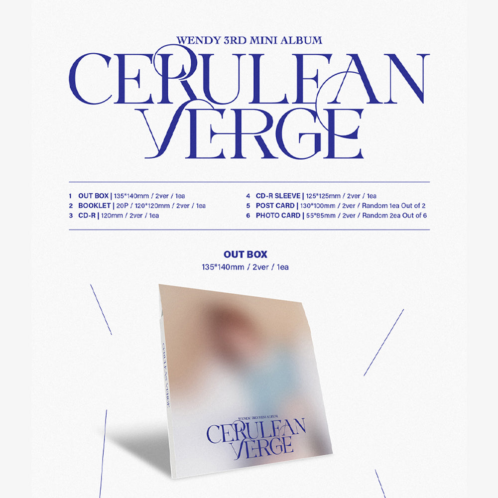 WENDY - Cerulean Verge (Digipack Ver.) 3rd Mini Album