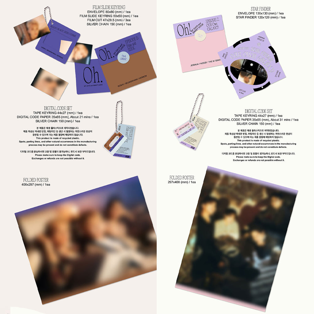 SEVENTEEN - Oh, My Days and Sweet Voice Unit Photobook (Episode A, B, C, D)