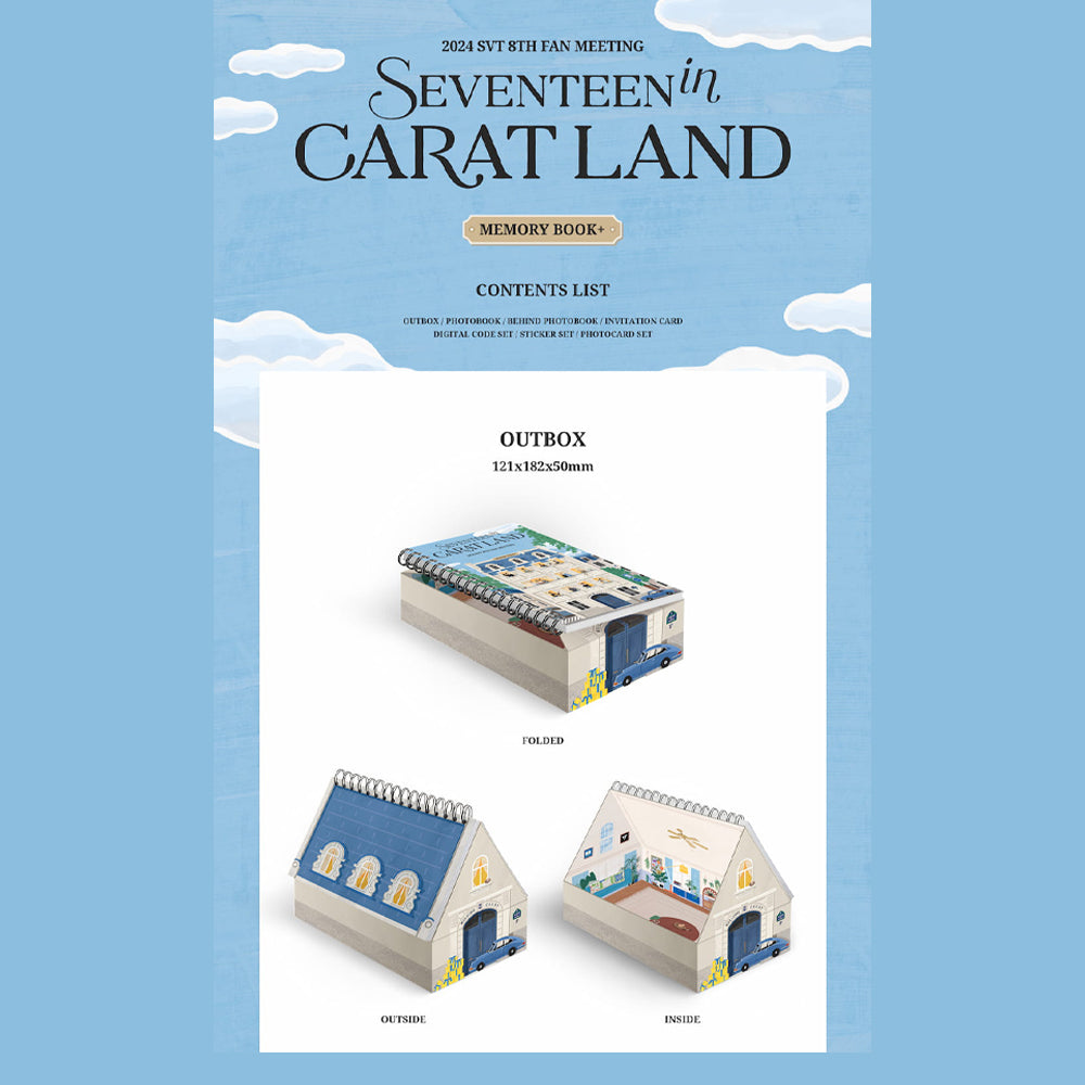 [PRE-ORDER] SEVENTEEN - 2024 SVT 8th Fan Meeting <SEVENTEEN in CARAT LAND> Memory Book+