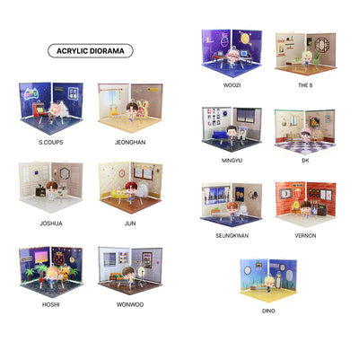 SEVENTEEN - Puzzle SEVENTEEN: Acrylic Diorama & Styling Sticker Set