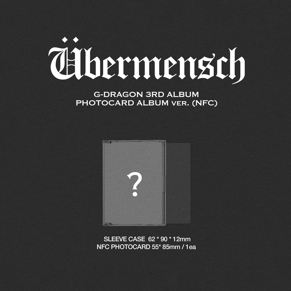 [PRE-ORDER] G-DRAGON - Übermensch (Photocard Album Ver.)