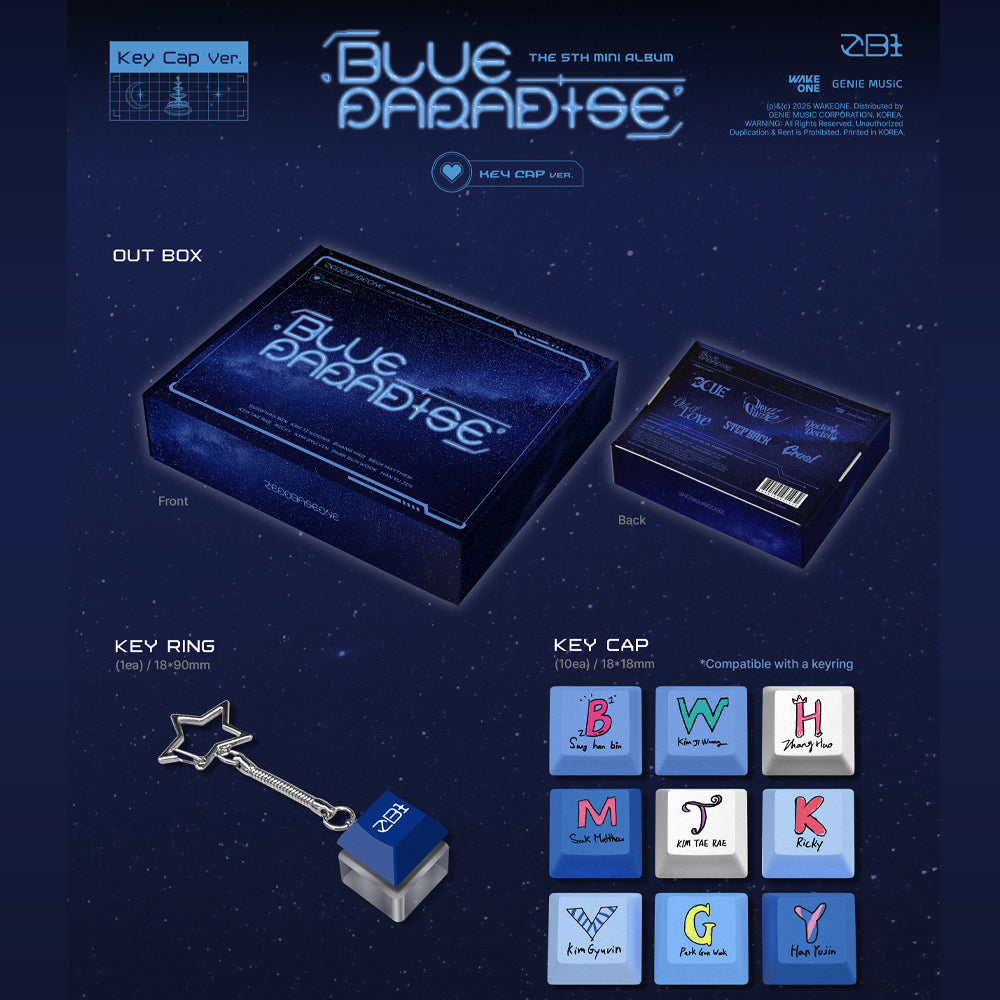 [PRE-ORDER] ZEROBASEONE - Blue Paradise (Key Cap Ver.) 5th Mini Album