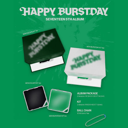 SEVENTEEN - HAPPY BURSTDAY (KiT Ver.) 5th Album