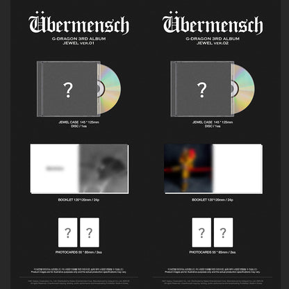 [PRE-ORDER] G-DRAGON - Übermensch (Jewel Case Ver.)