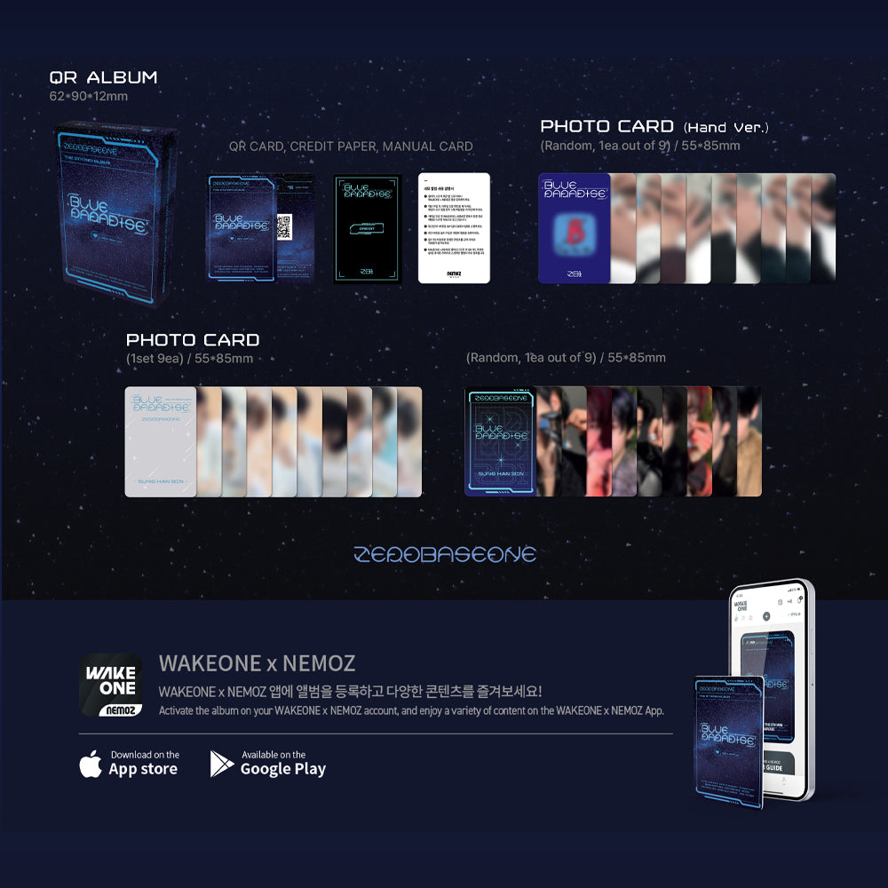 [PRE-ORDER] ZEROBASEONE - Blue Paradise (Key Cap Ver.) 5th Mini Album