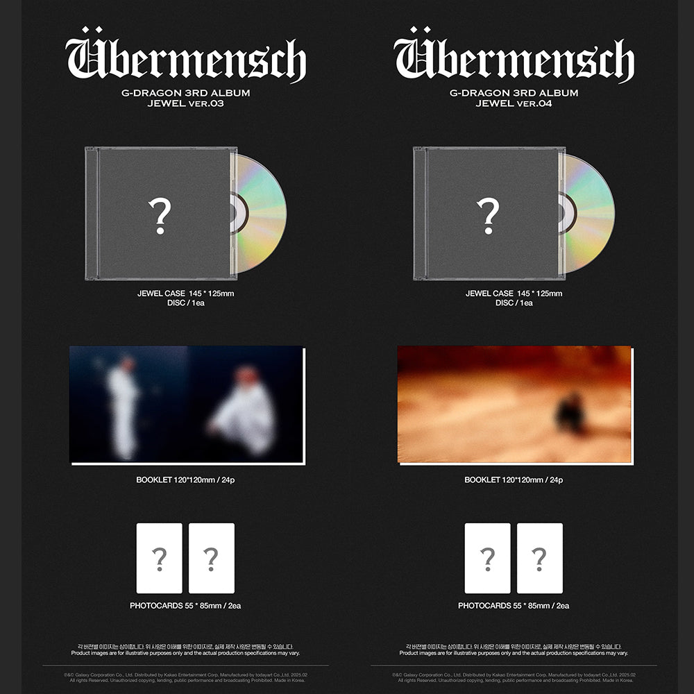 [PRE-ORDER] G-DRAGON - Übermensch (Jewel Case Ver.)