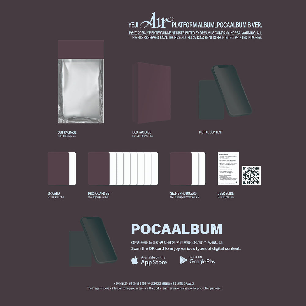 [PRE-ORDER] YEJI - Air (POCAAlbum Ver.) with MAKESTAR POB