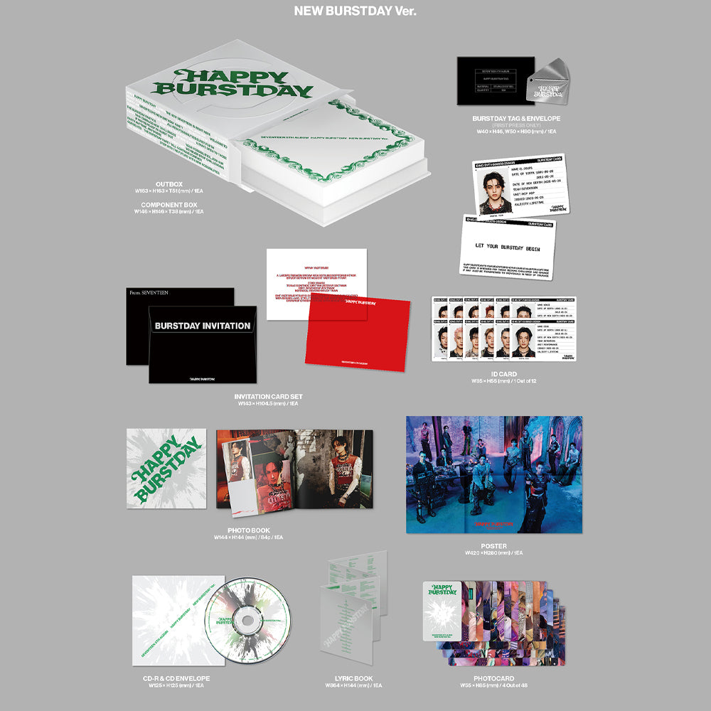 SEVENTEEN - SEVENTEEN 5th Album 'HAPPY BURSTDAY'[NEW MYSELF