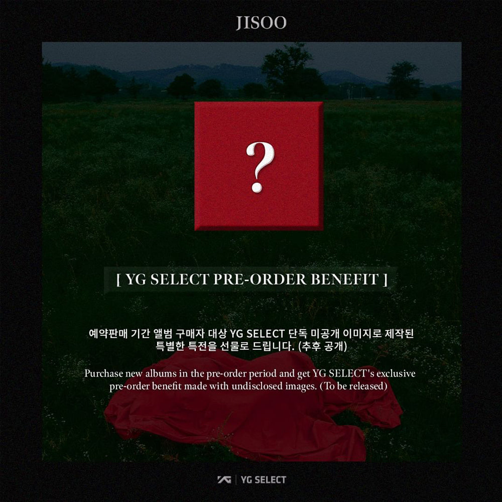 JISOO - Me (Kit Album) 1st Single Album