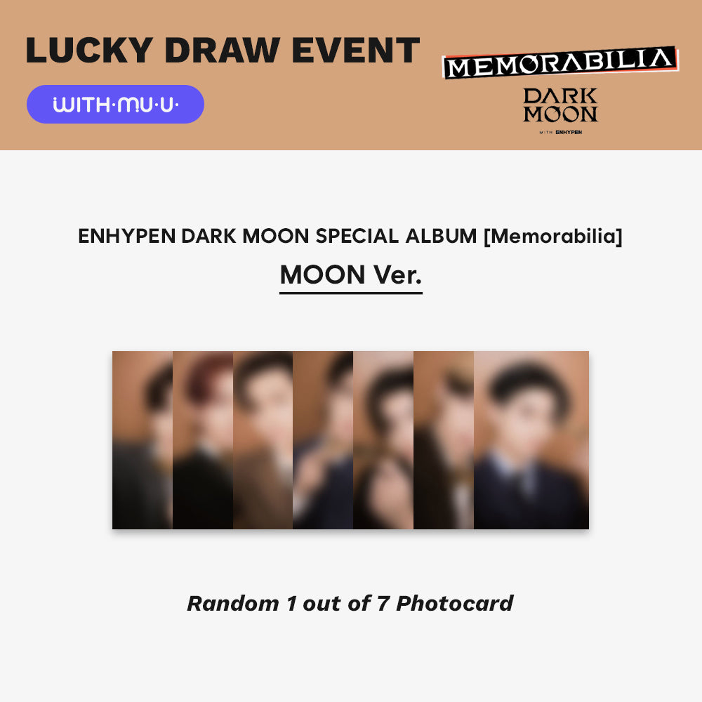 ENHYPEN - Dark Moon Special Album (Moon ver.) Round 2 Lucky Draw Event