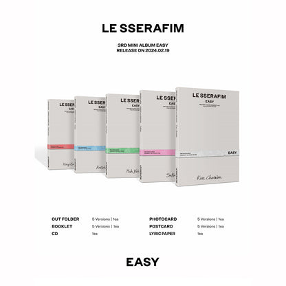 LE SSERAFIM - Easy (Compact Version) 3rd Mini Album