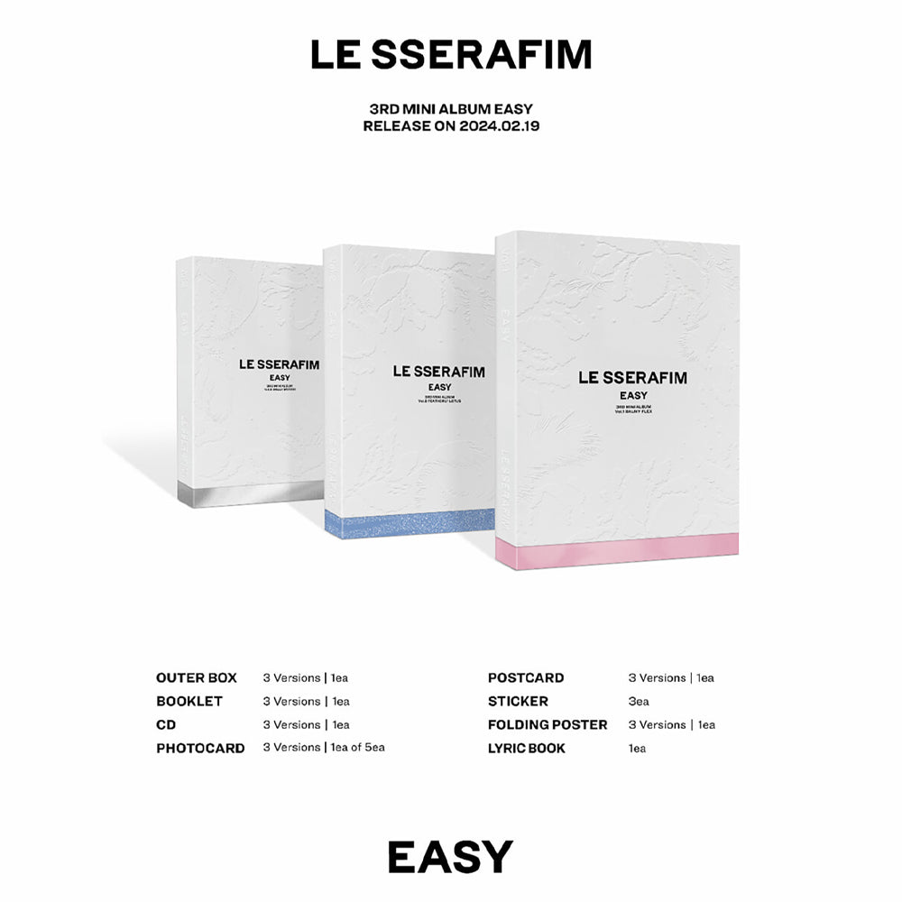 LE SSERAFIM - Easy (Standard Version) 3rd Mini Album