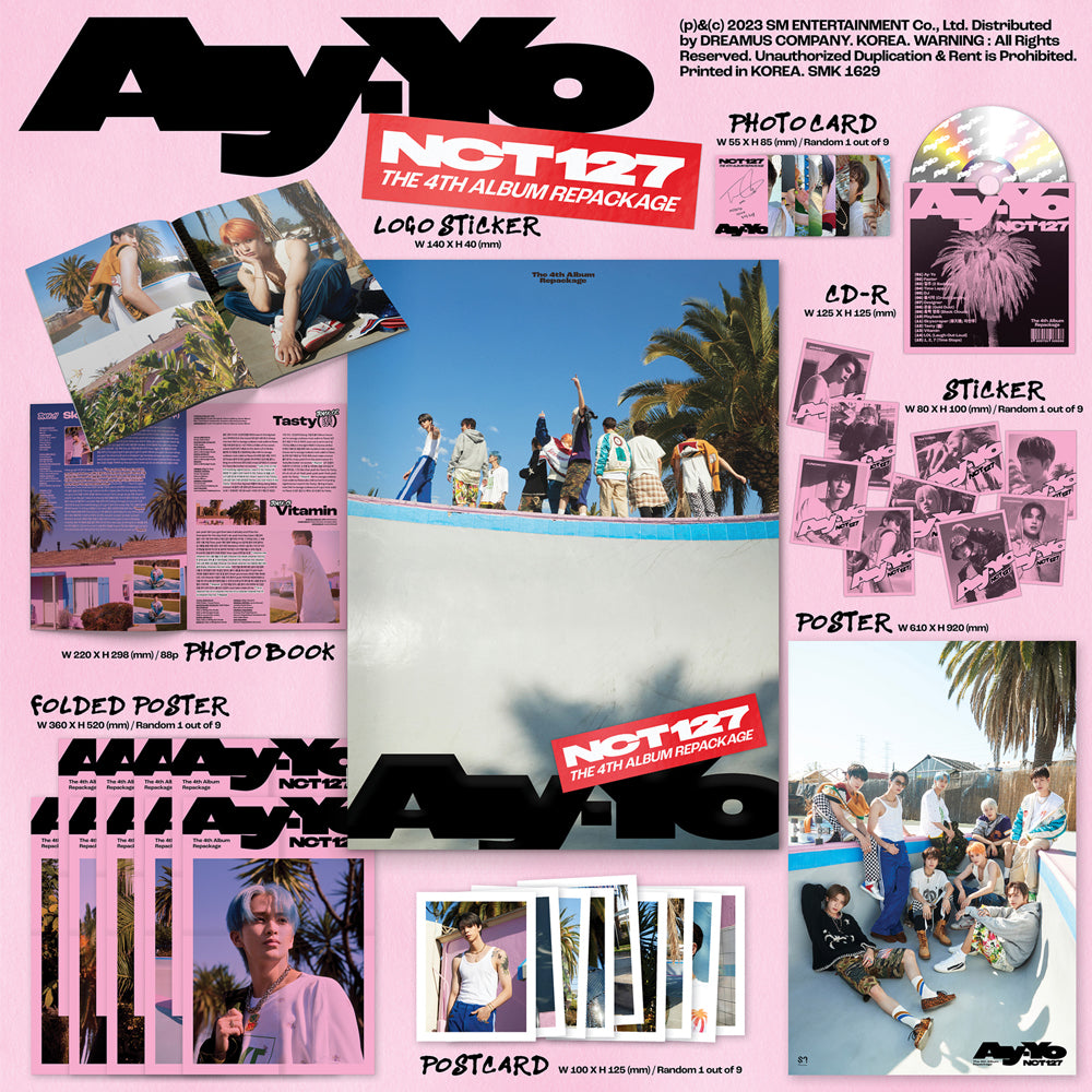 NCT 127 - Ay-yo 4th (Photobook Version) Repackaged Album