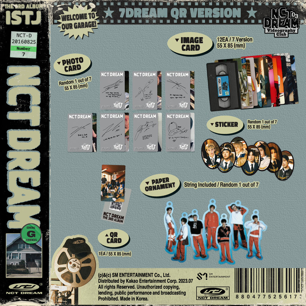 NCT DREAM - ISTJ (7DREAM QR Ver.) 3rd Album