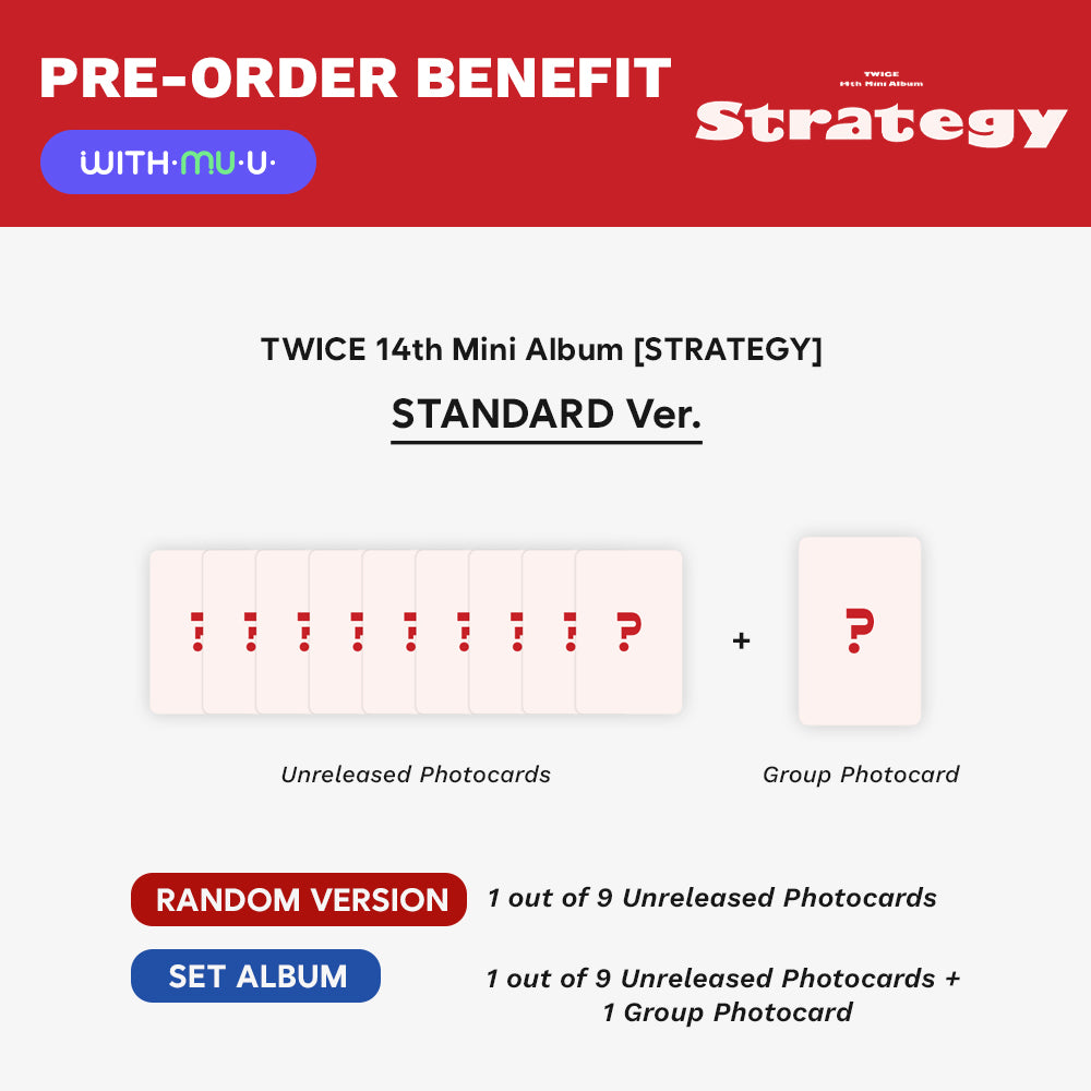 [PRE-ORDER] TWICE - STRATEGY (Standard Ver.) 14th Mini Album