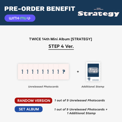 [PRE-ORDER] TWICE - STRATEGY (Step 4 Ver.) 14th Mini Album