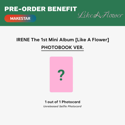 [PRE-ORDER] IRENE - Like a Flower (Photobook Ver.) 1st Mini Album